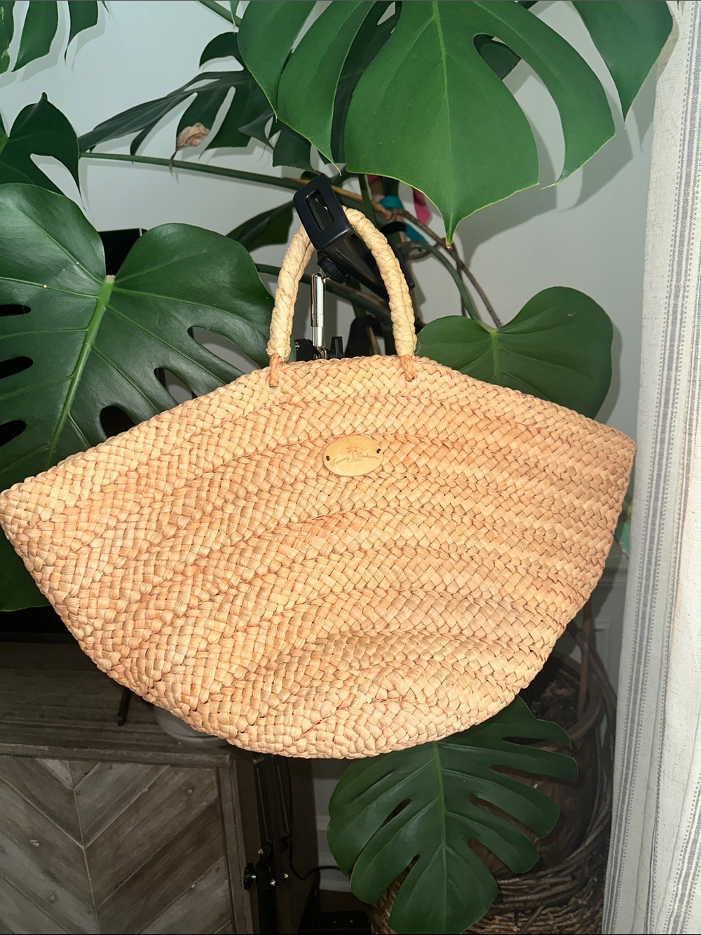 Tommy Bahama rattan bag